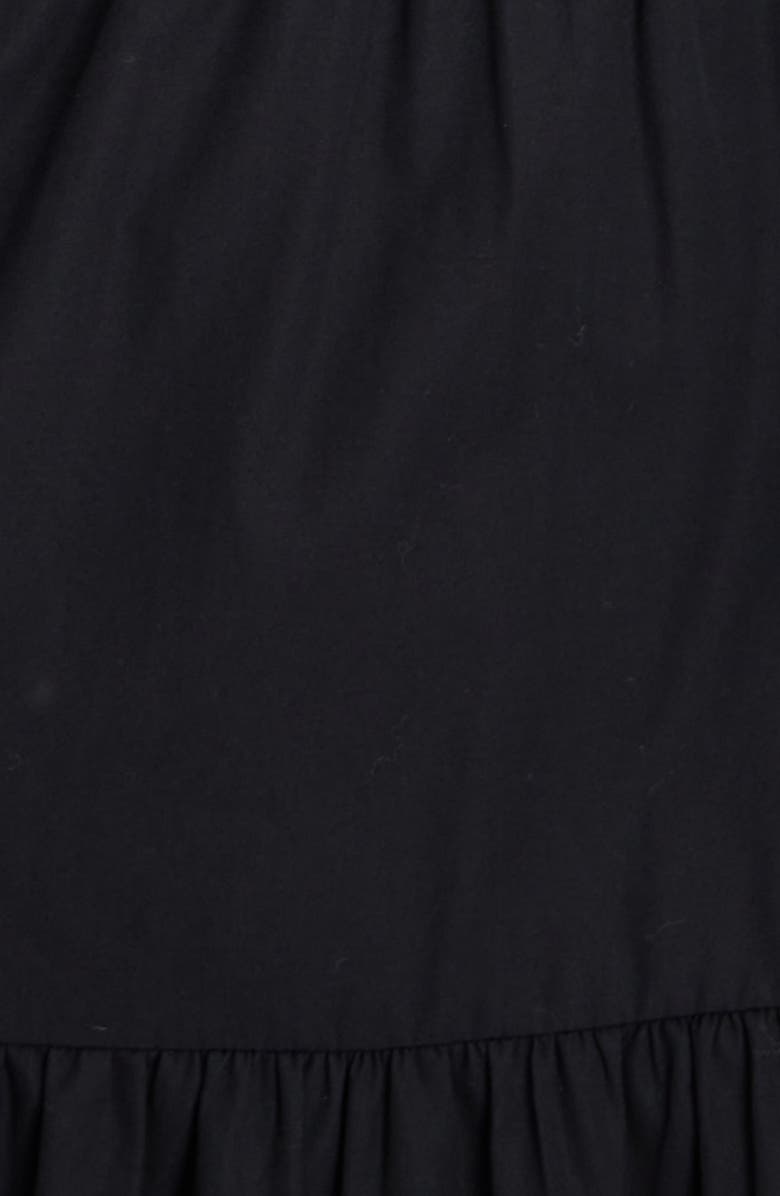 Nordstrom Tiered Poplin Maxi Dress, Alternate, color, Black