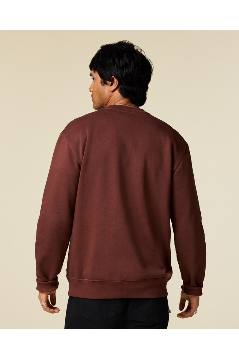 Trail To Sea Crew Sweatshirt - Men's, Alternate, color, Sepia