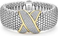LAGOS Embrace Pavé Diamond & Caviar Bracelet
