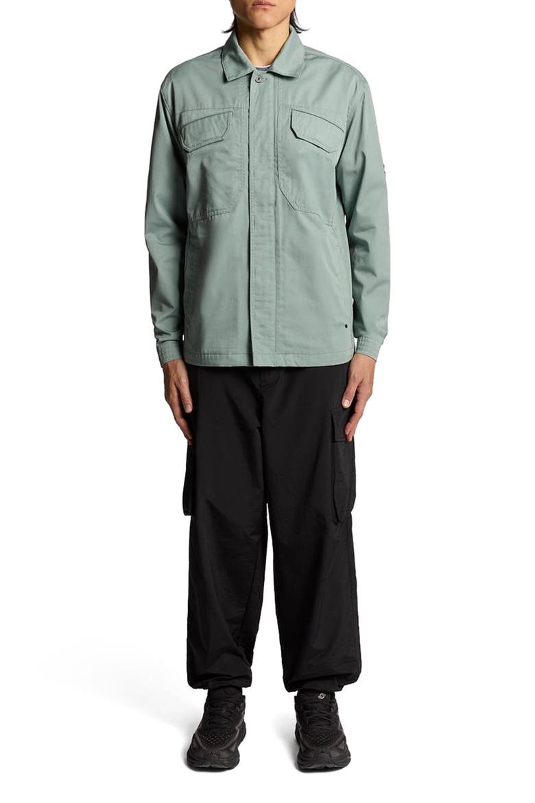 Long Sleeve Multi Pocket Overshirt, Alternate, color, Cold Mint