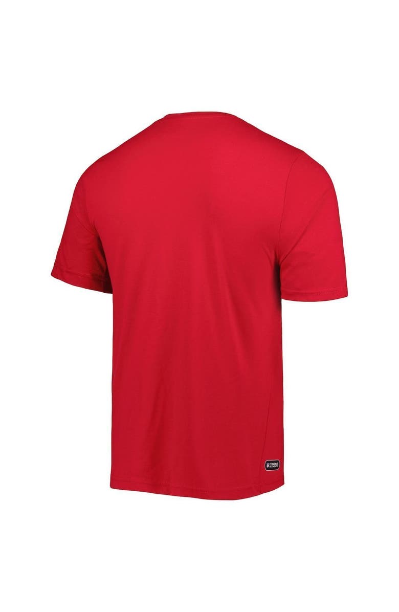New Era Men's New Era Scarlet San Francisco 49ers Combine Authentic Ball Logo T-Shirt, Alternate, color,