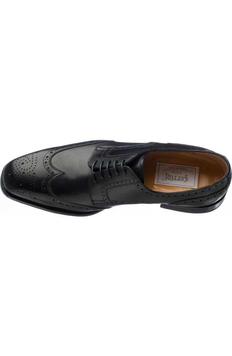 Ferrini French Calf Wing-Tip Lace Up, Alternate, color, Black