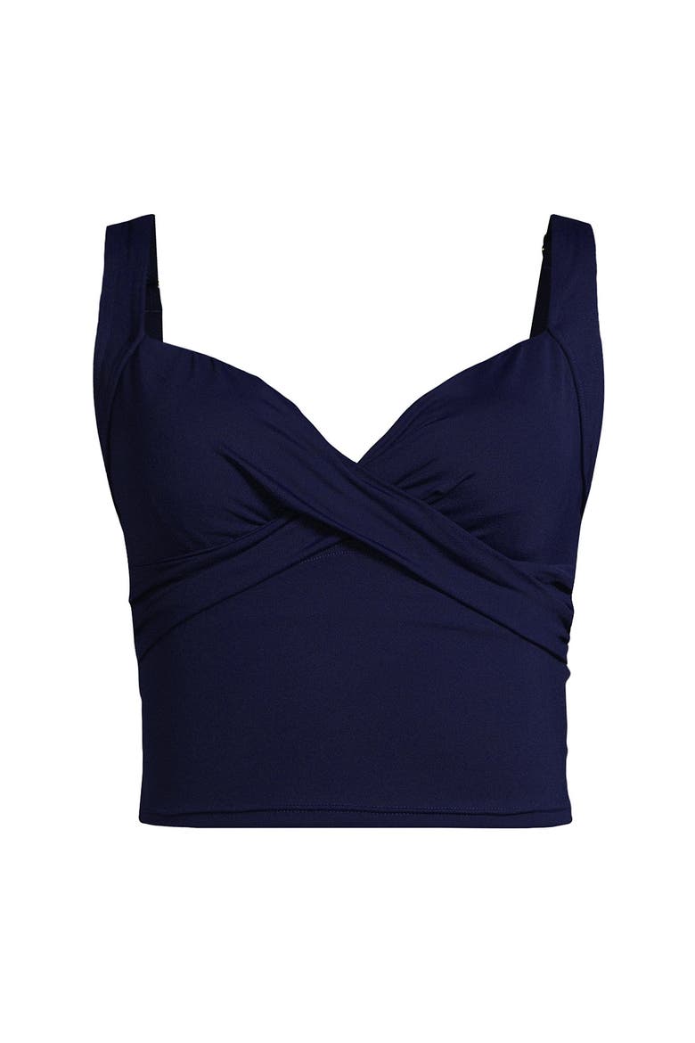 D-Cup  Sweetheart Wrap Midkini Top, Alternate, color, Deep Sea Navy