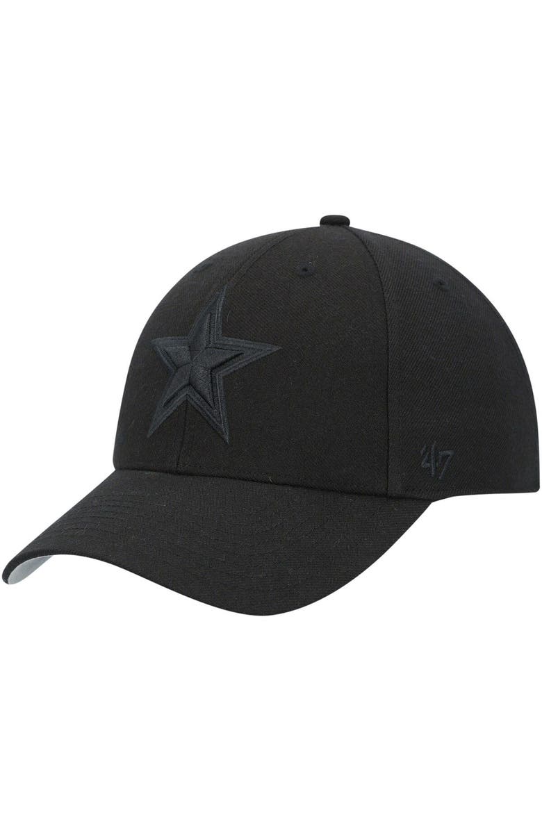 '47 Men's '47 Black Dallas Cowboys Tonal MVP Adjustable Hat, Main, color, Black