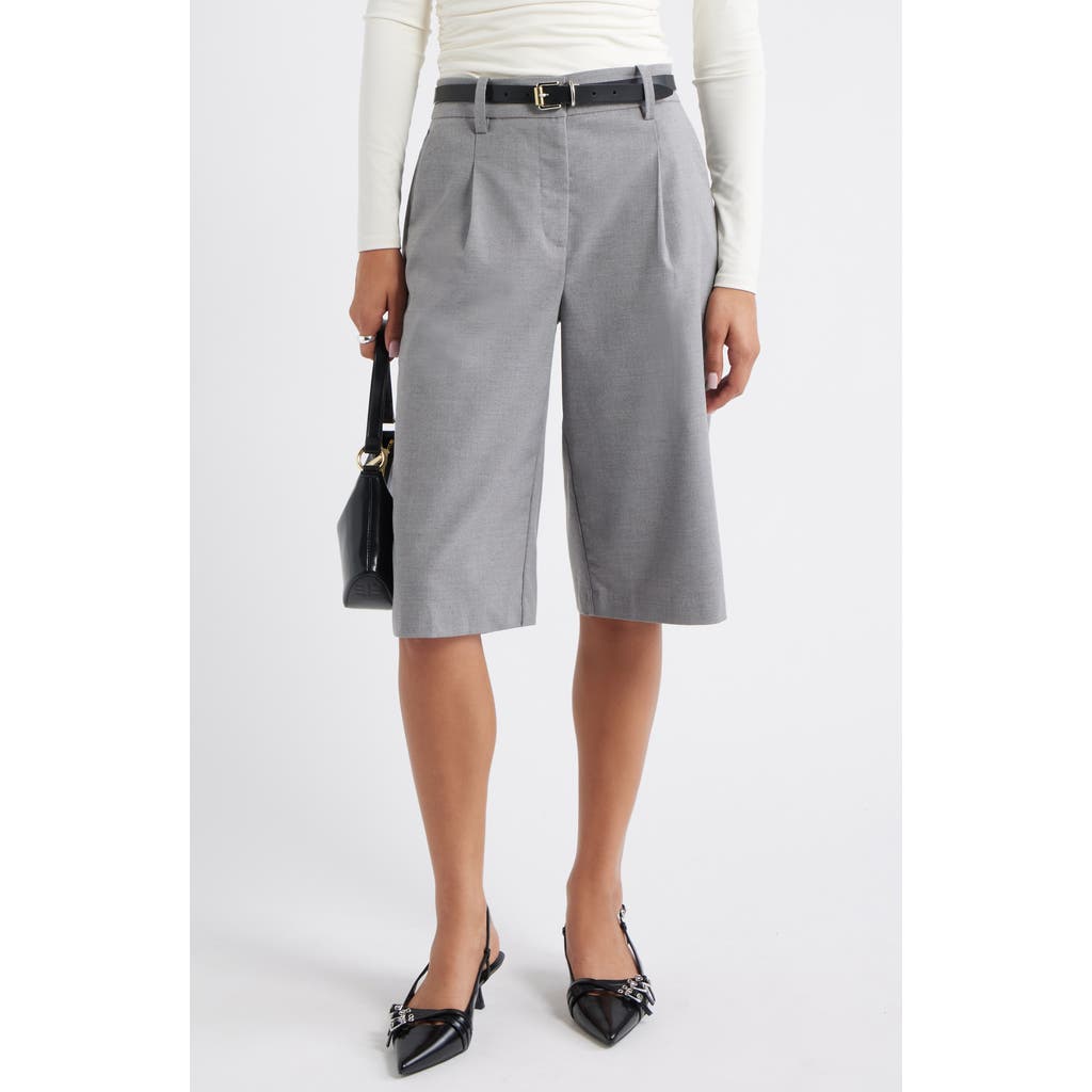 Open Edit Suiting Bermuda Shorts In Gray