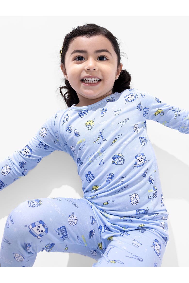 Kids' Hockey Set of 2 Piece Pajamas, Alternate, color, Hockey