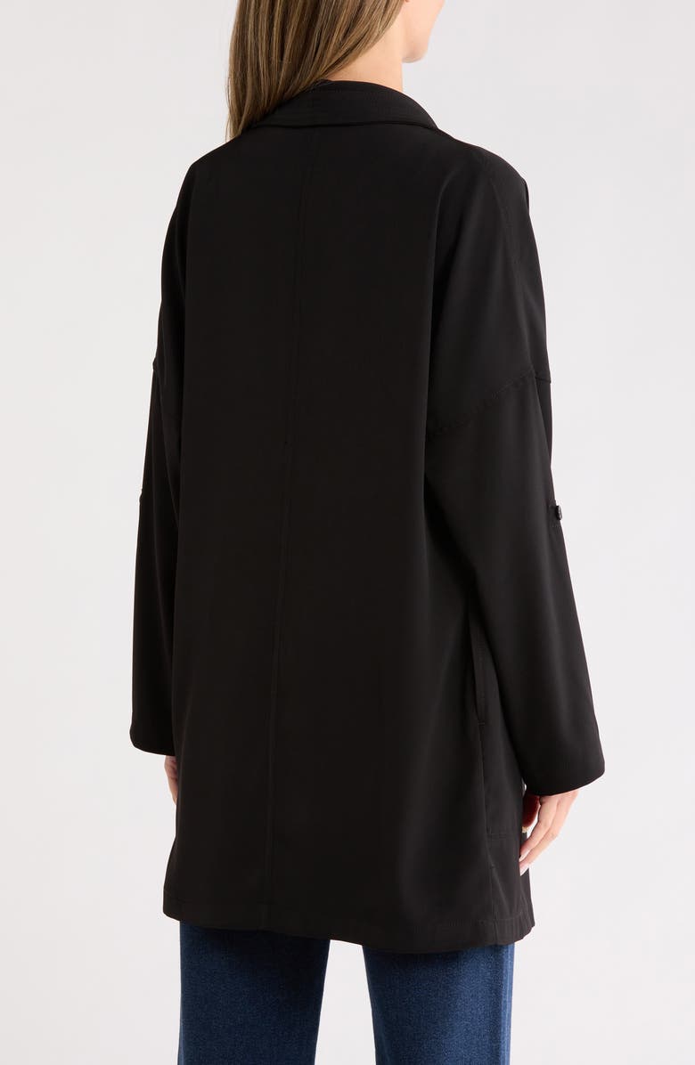 MAX STUDIO Drape Collared Jacket, Alternate, color, Black