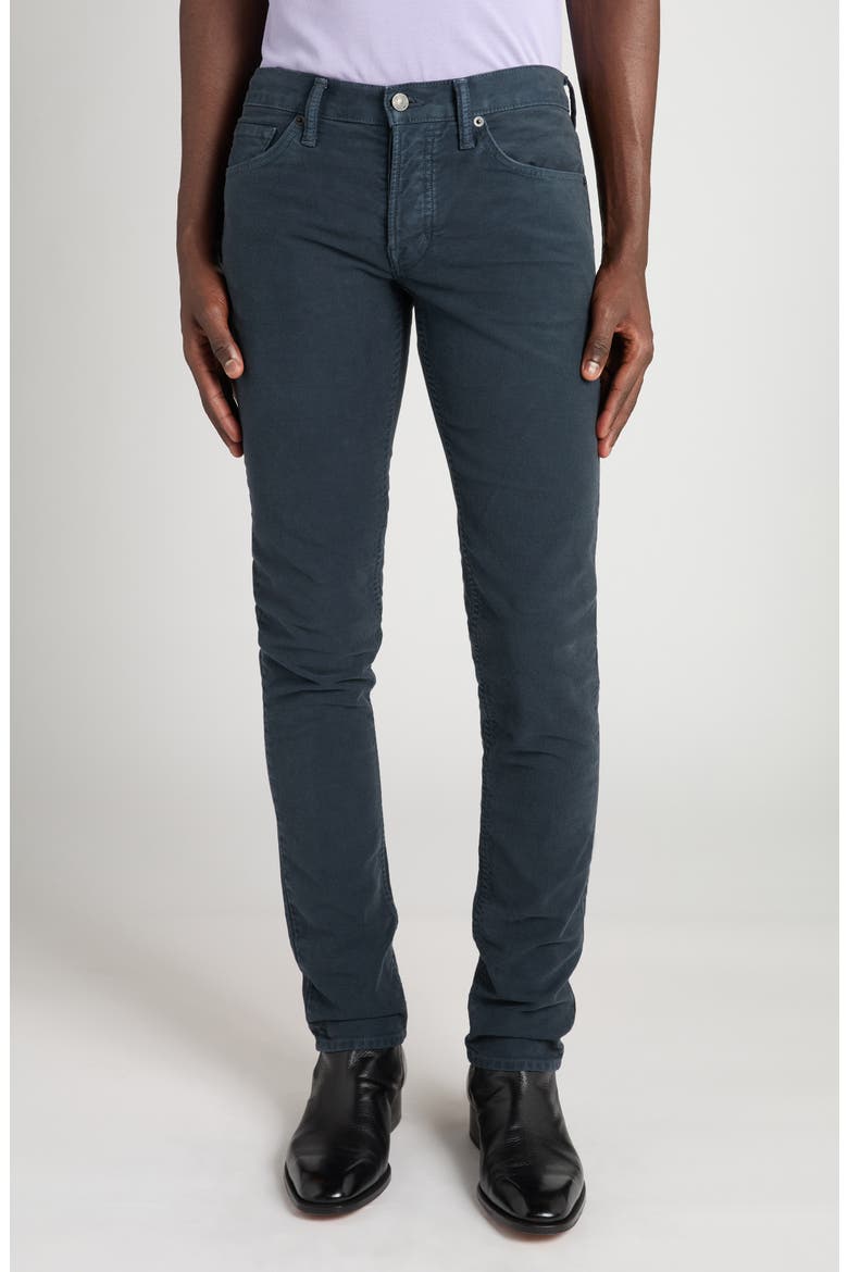 Slim Fit Moleskin Pants, Main, color, HB470 INDIGO