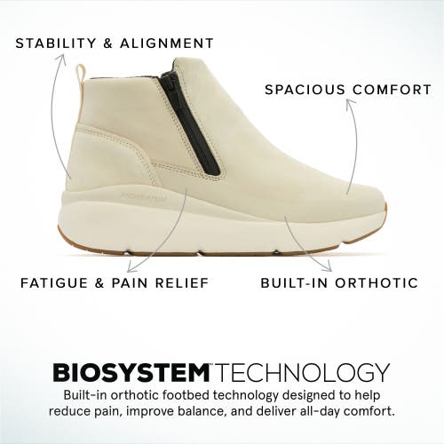 Abeo Mxv Shift Zip Bootie In Off White - Regular