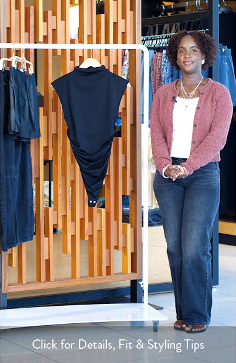 Weightless Mock Neck Bodysuit, sales video thumbnail