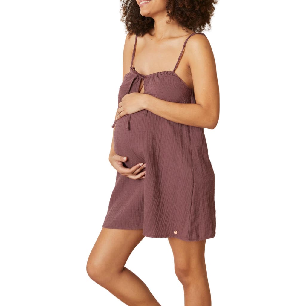 Cache Coeur Maternity And Nightdress Trousseau In Purple