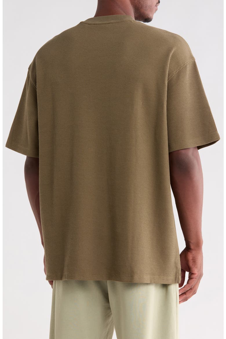 Waffle Knit T-Shirt, Alternate, color, OPEN GREEN