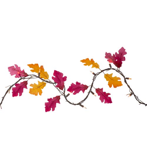 Northlight Fall Harvest Leaves 35 Piece Mini Light Garland With 8.75' Wire Set In Multi