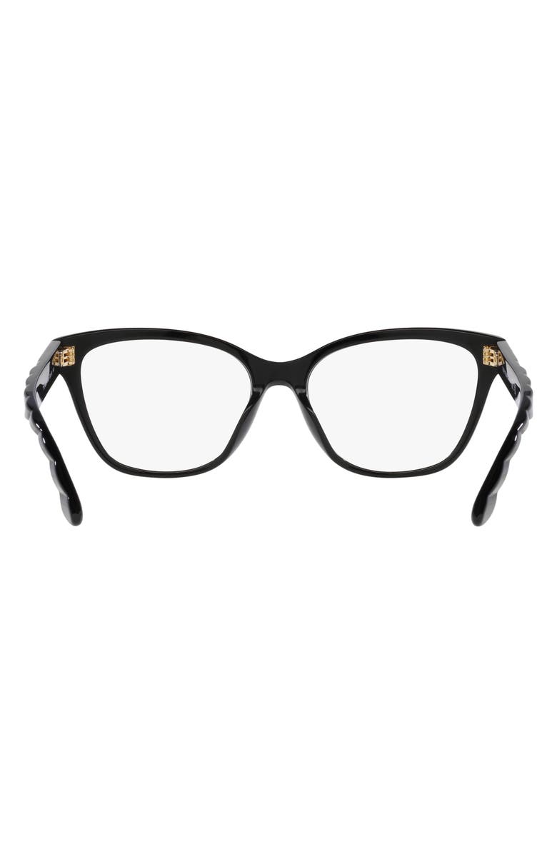 Tory Burch 53mm Rectangular Optical Glasses, Alternate, color, 