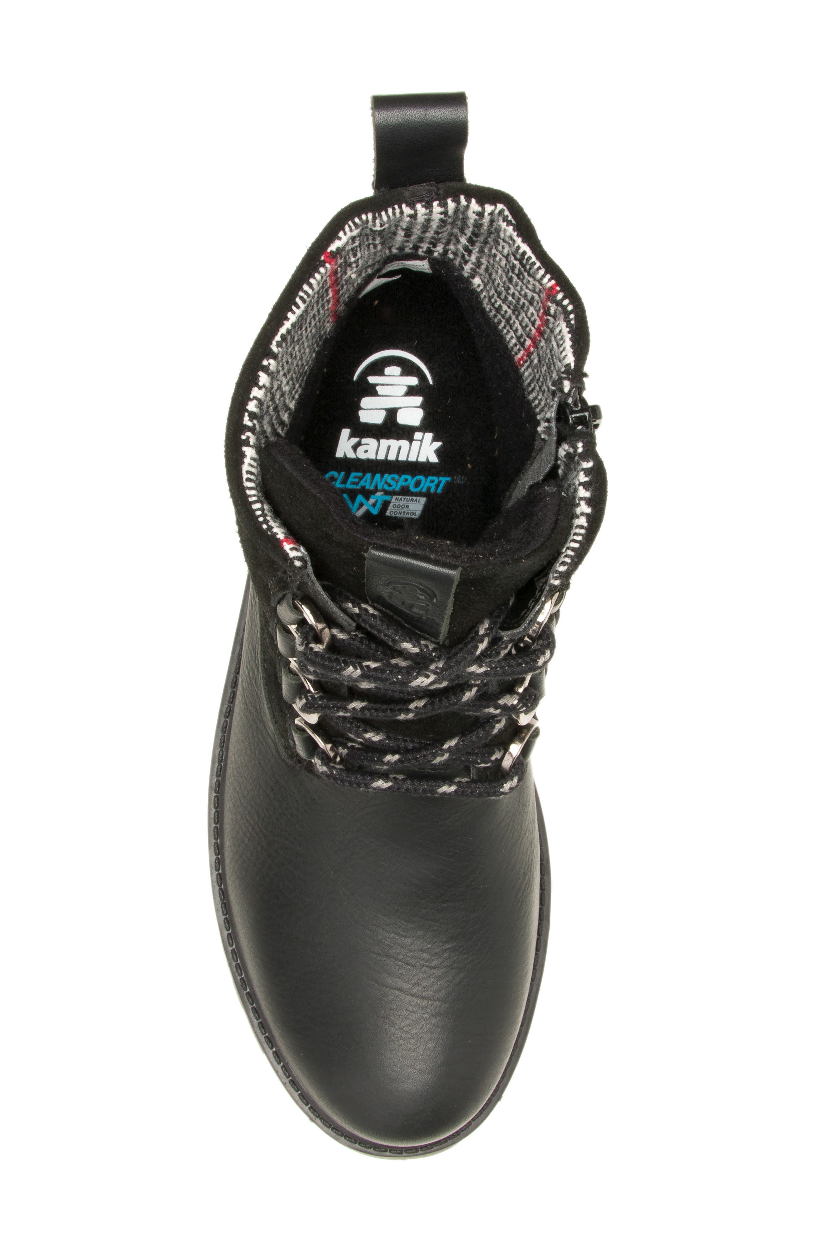 Kamik Rogues Waterproof Mid Boot, Alternate, color, Black