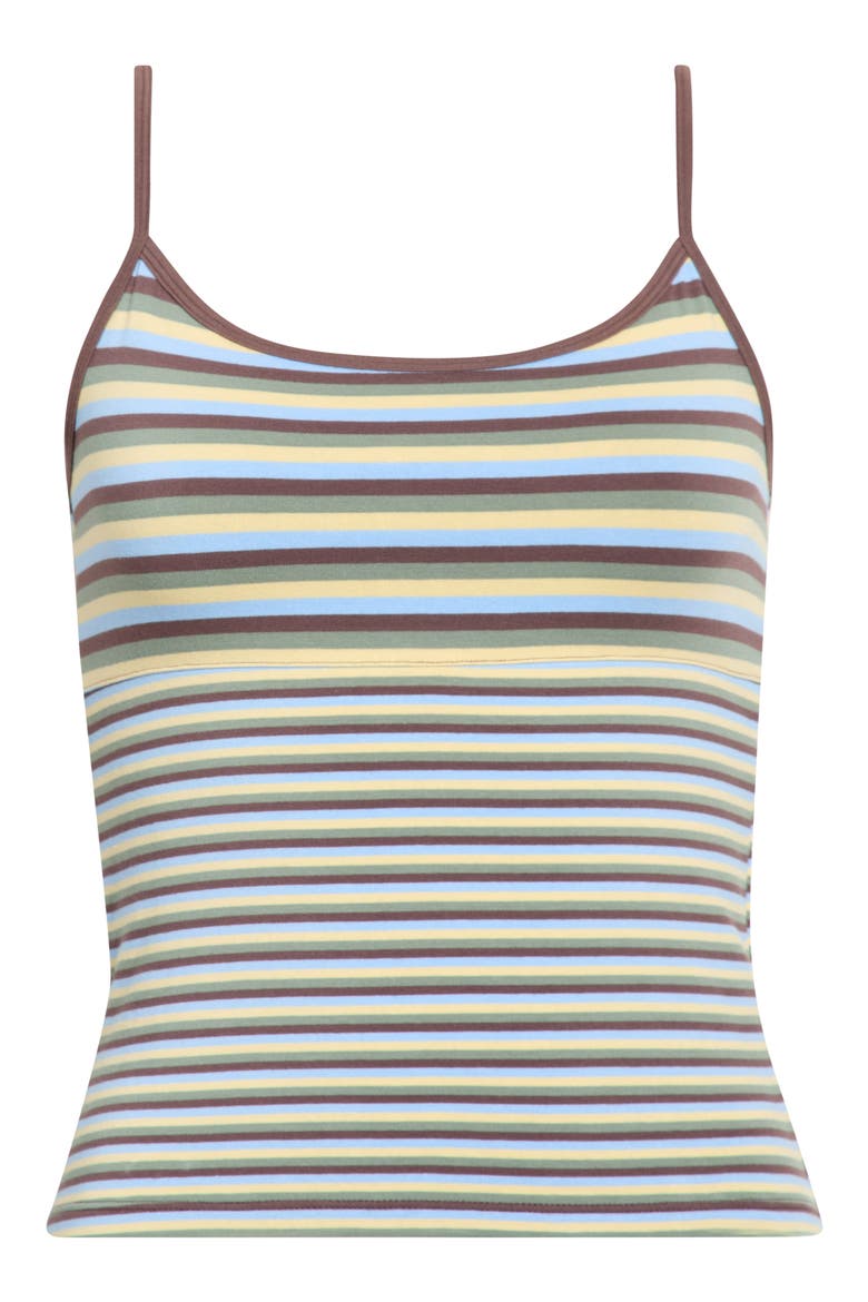 Lottie Tank, Alternate, color, BROWN MULTI STRIPE