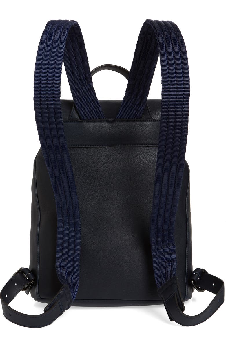 Longchamp Small 3D Leather Backpack, Alternate, color, Midnight Blue