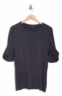 Renee C Ruched Sleeve Top