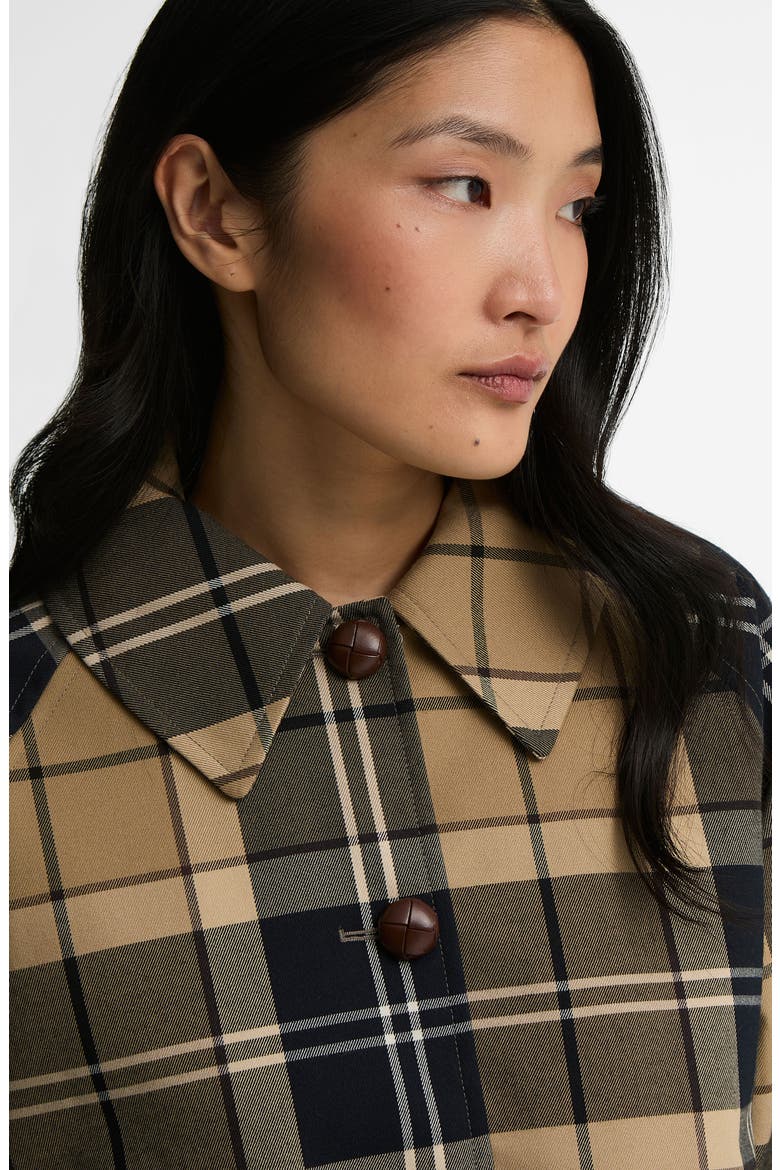 Delilah Checked Showerproof Jacket, Alternate, color, BIRCHWOOD DRESS