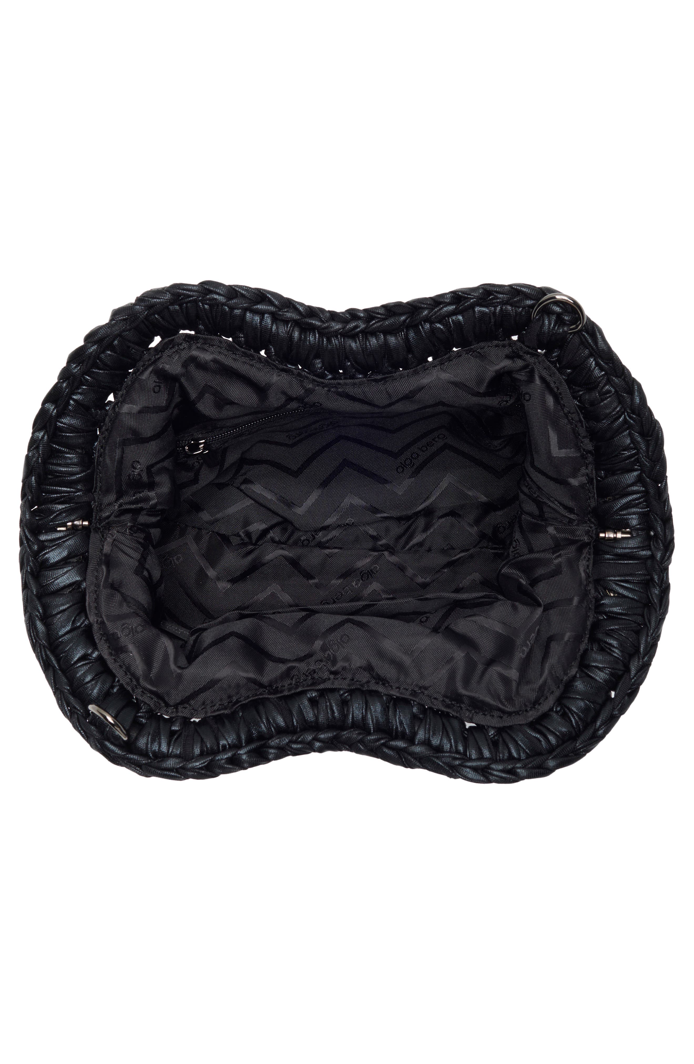 Taylor Crochet Clutch, Alternate, color, BLACK