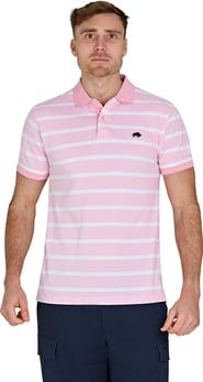 Raging Bull Birdseye Stripe Pique Polo