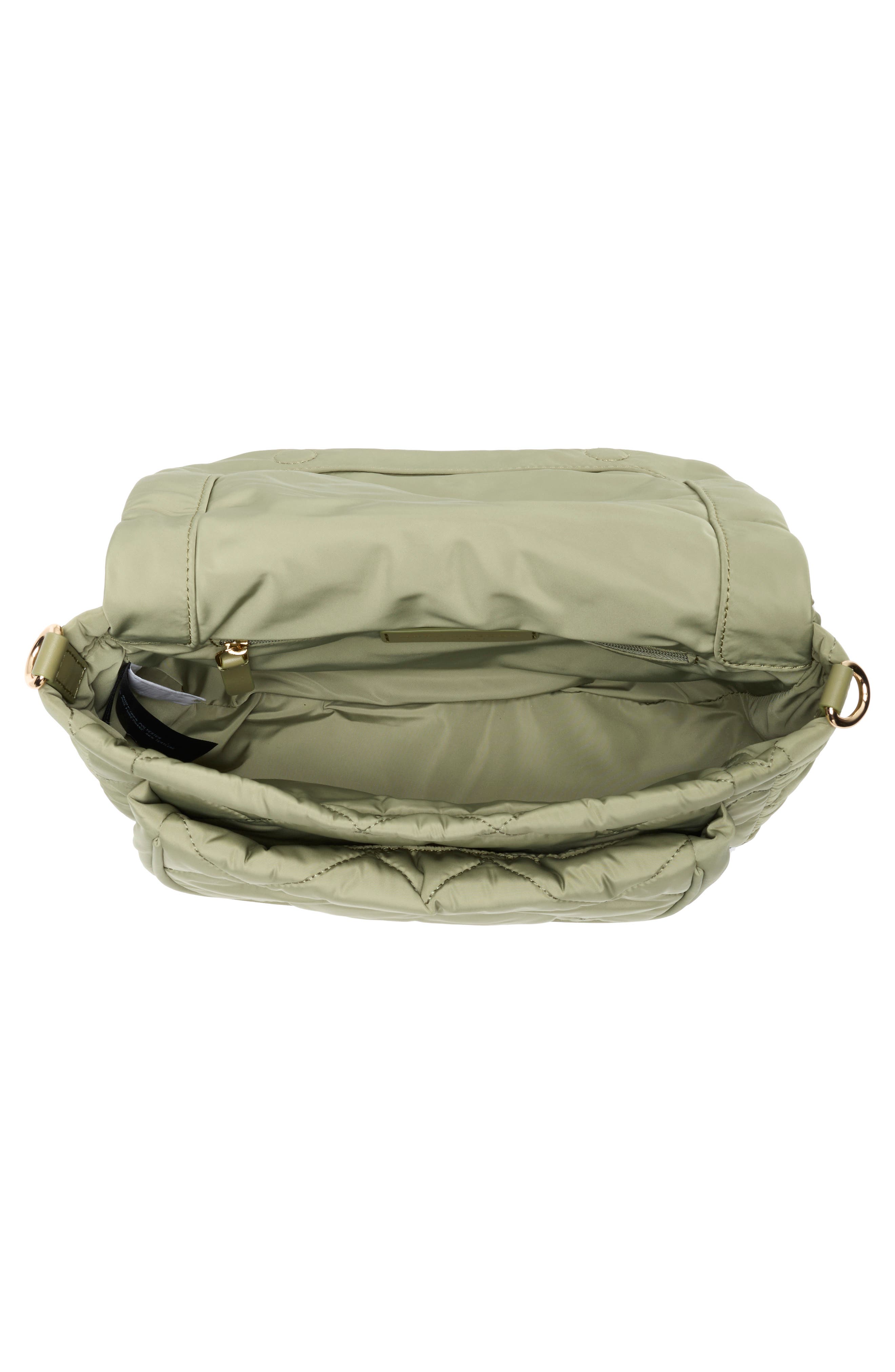 Quilted Nylon Utility Messenger Bag, Alternate, color, REED