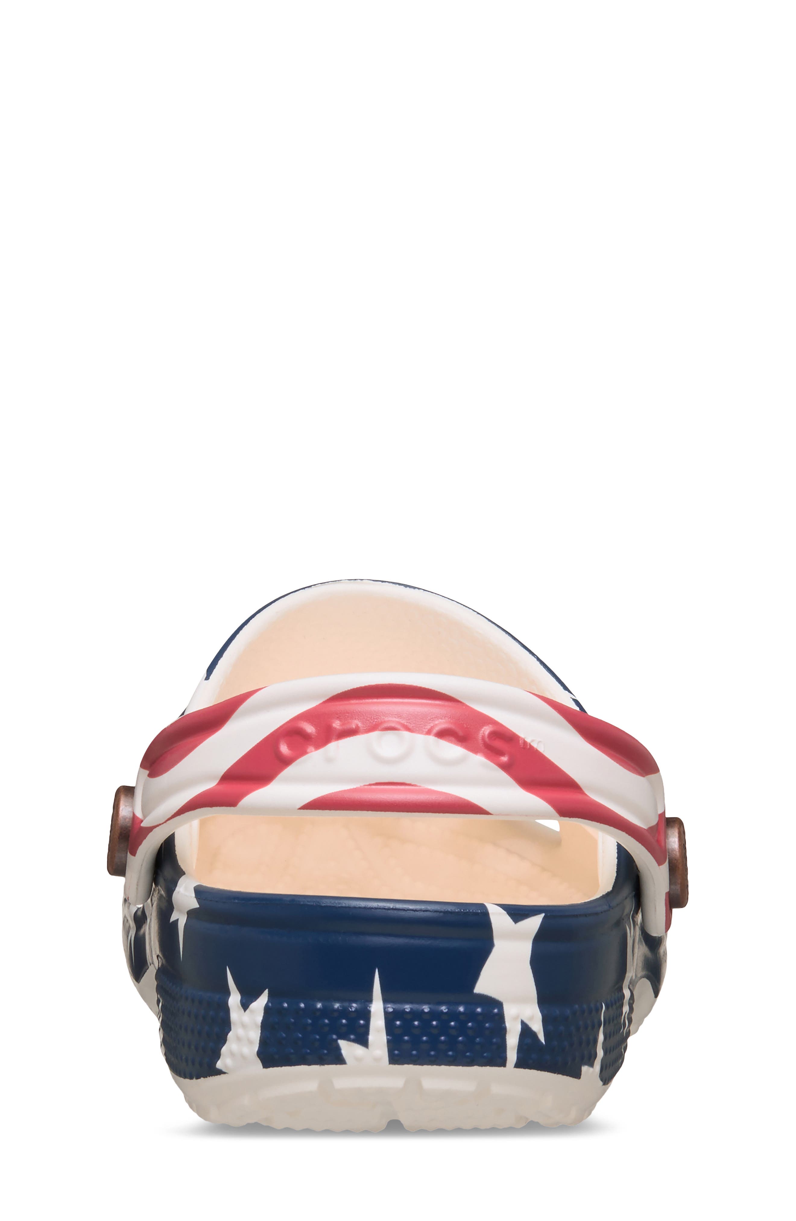 CROCS Kids' Classic American Flag Clog, Alternate, color, 