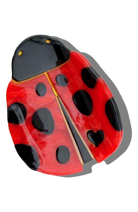Mini Ladybug Hair Claw Clip