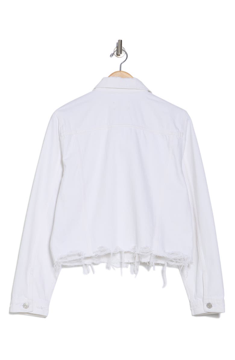 FRAME Le Vintage Denim Jacket, Alternate, color, White Rips