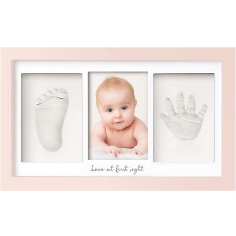 Baby Handprint & Footprint Keepsake Duo Frame