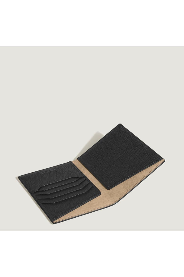 Grain Leather Passport Holder, Alternate, color, BLACK