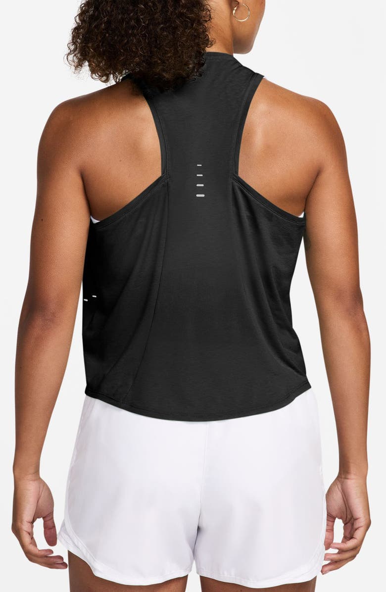 Nike Swift Breathe Dri-FIT Running Tank Top, Alternate, color, Black/ White