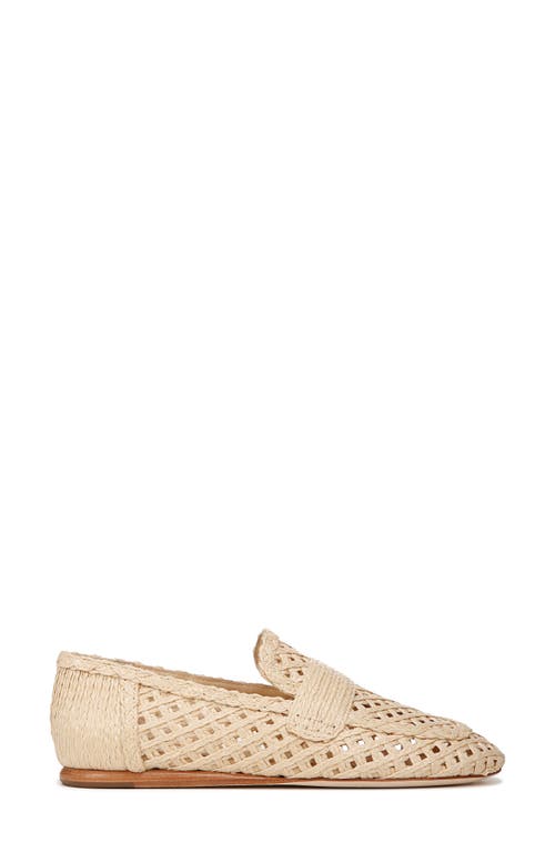 Vince Davis Flat Raffia Loafers In Natural