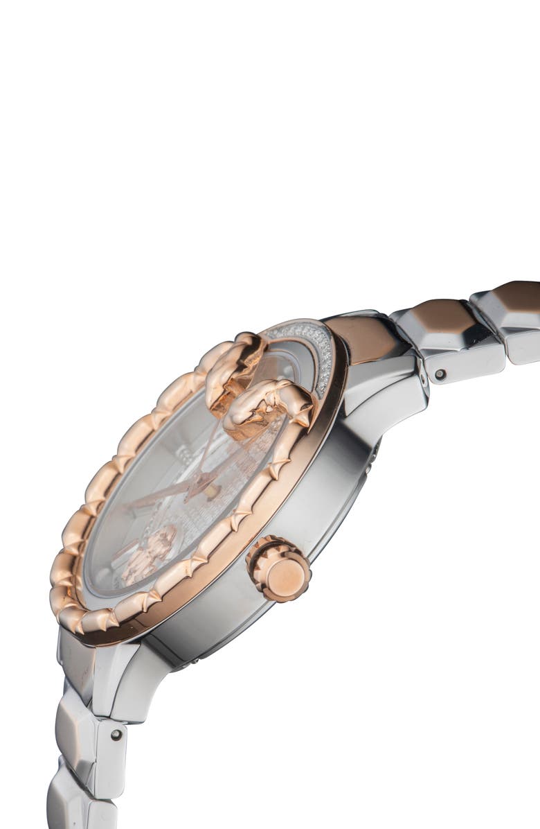 Roberto Cavalli by Franck Muller Women's Serpente Diamond Bracelet Watch, 34mm, Alternate, color, 