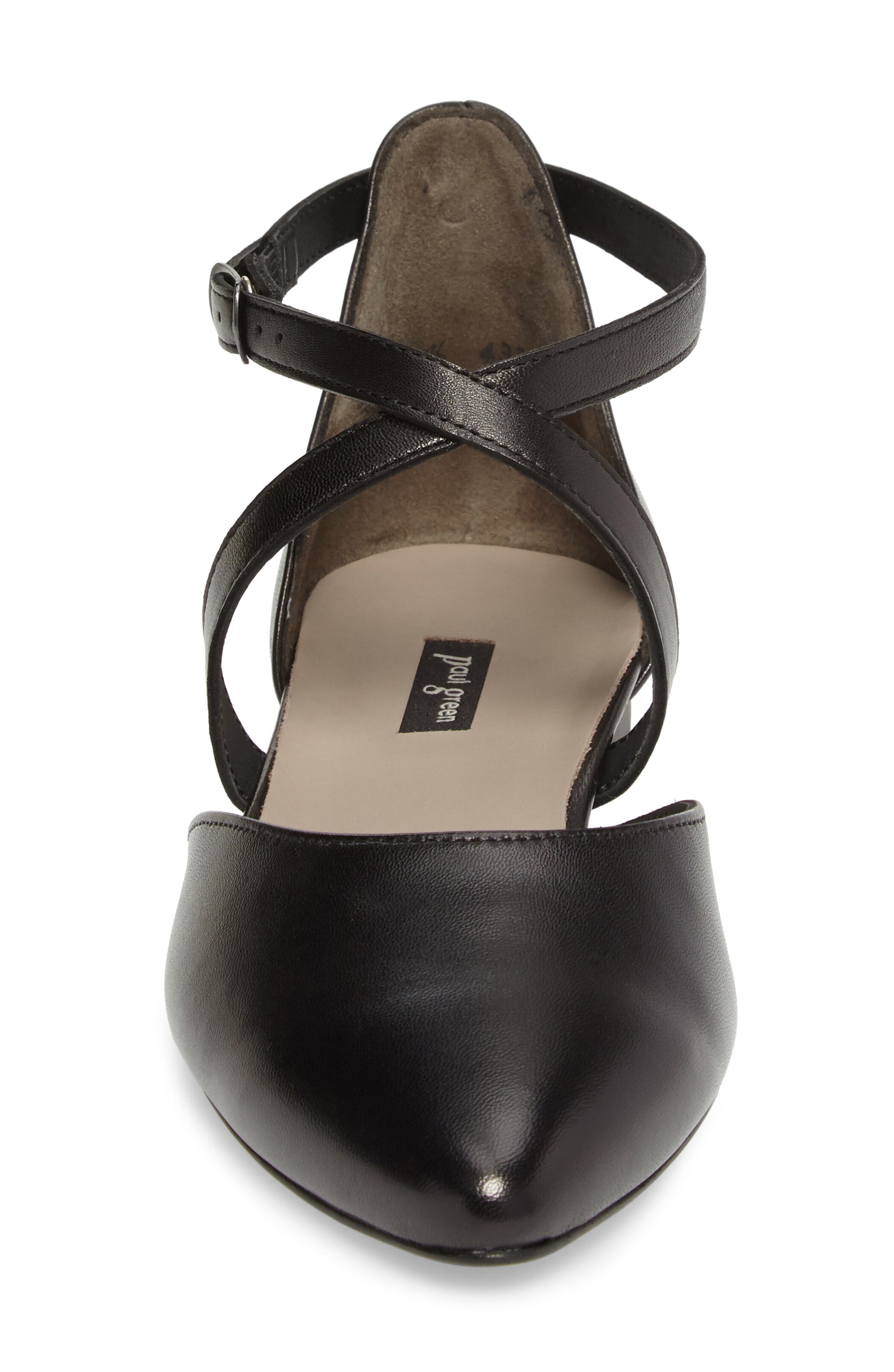 Paul Green Margo Cross Strap Flat, Alternate, color, 
