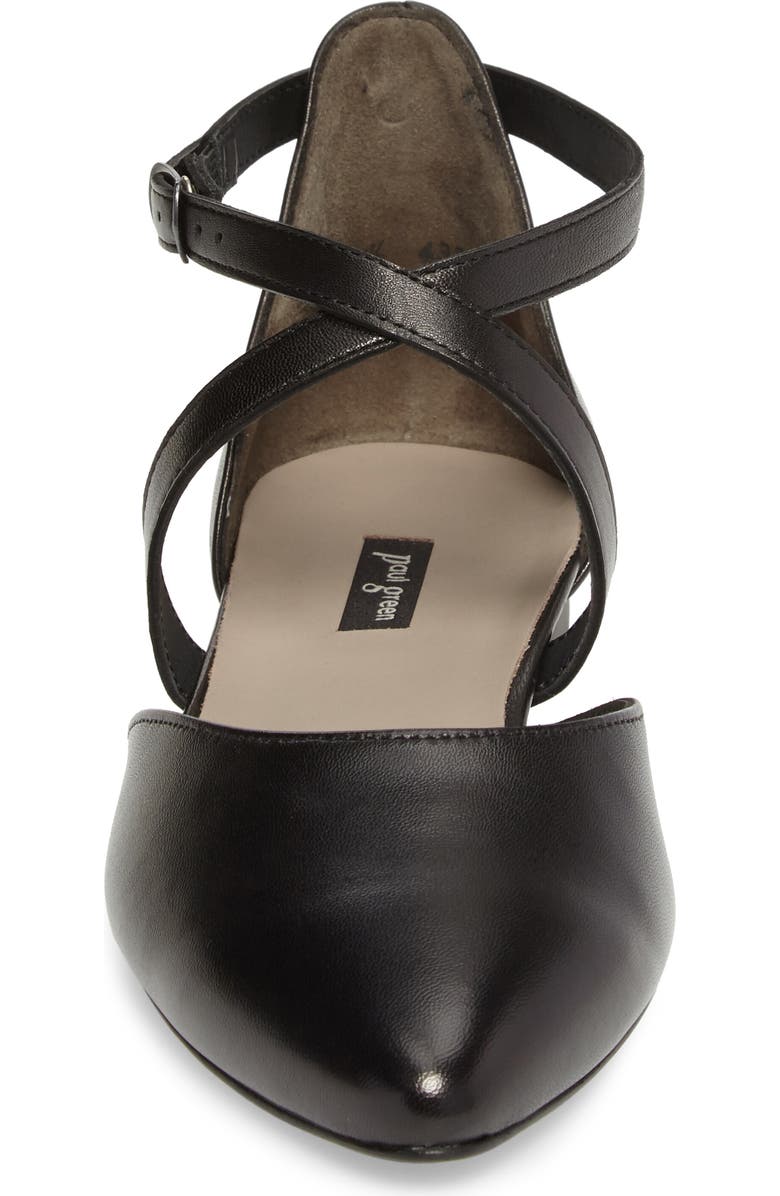Paul Green Margo Cross Strap Flat, Alternate, color,