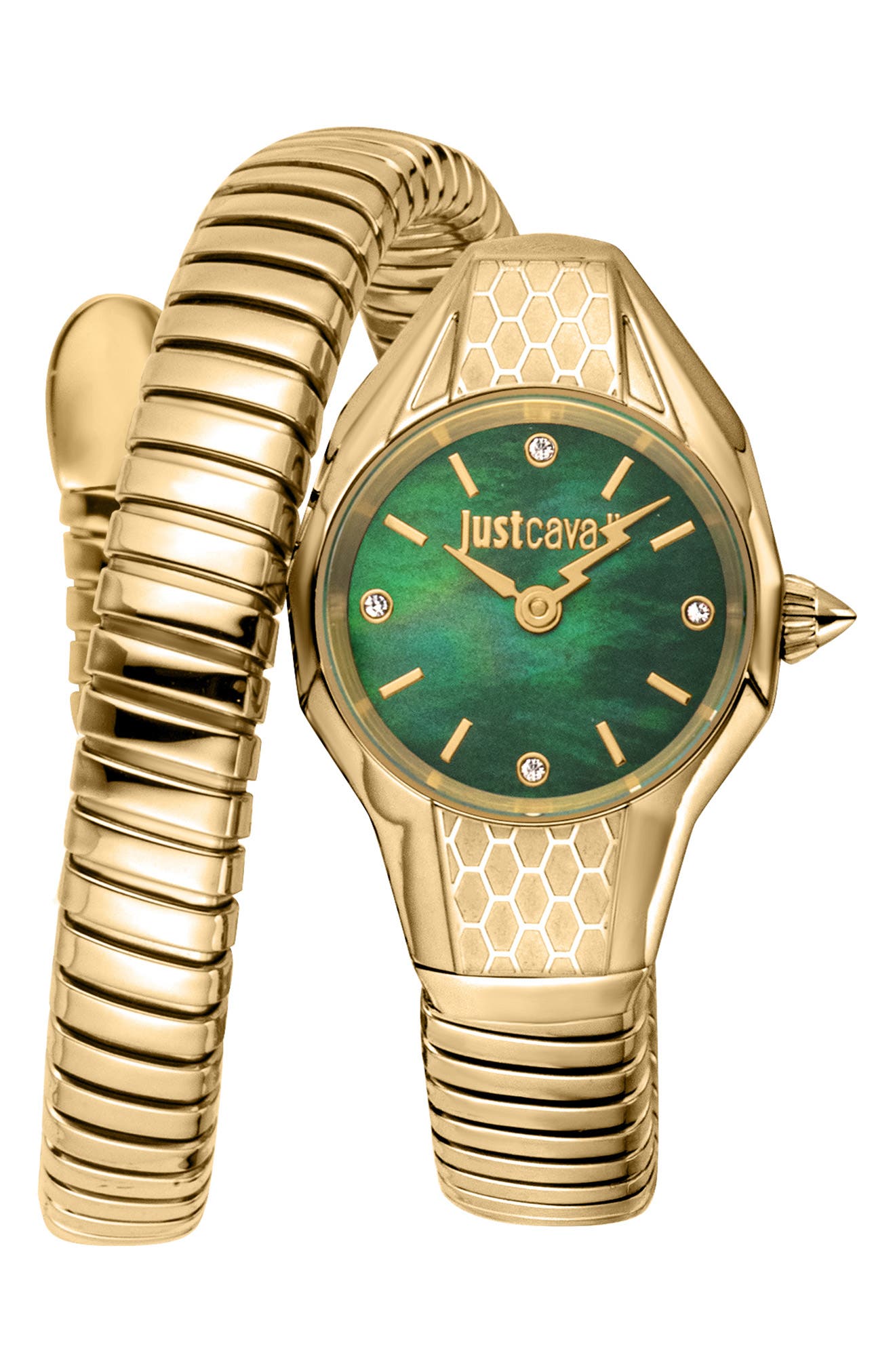 Vivace Snake Wraparound Bracelet Watch, 22.5mm x 32.5mm