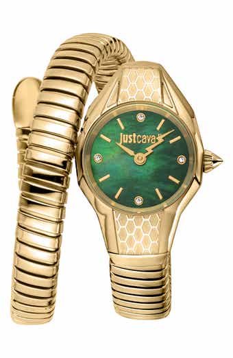 Vivace Snake Wraparound Bracelet Watch, 22.5mm x 32.5mm