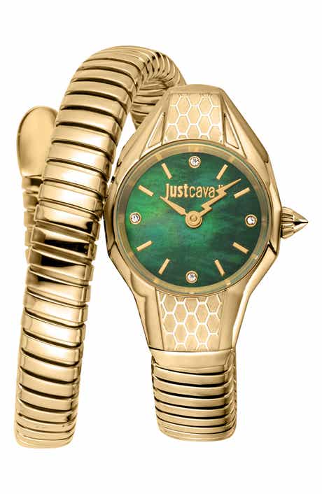 Vivace Snake Wraparound Bracelet Watch, 22.5mm x 32.5mm