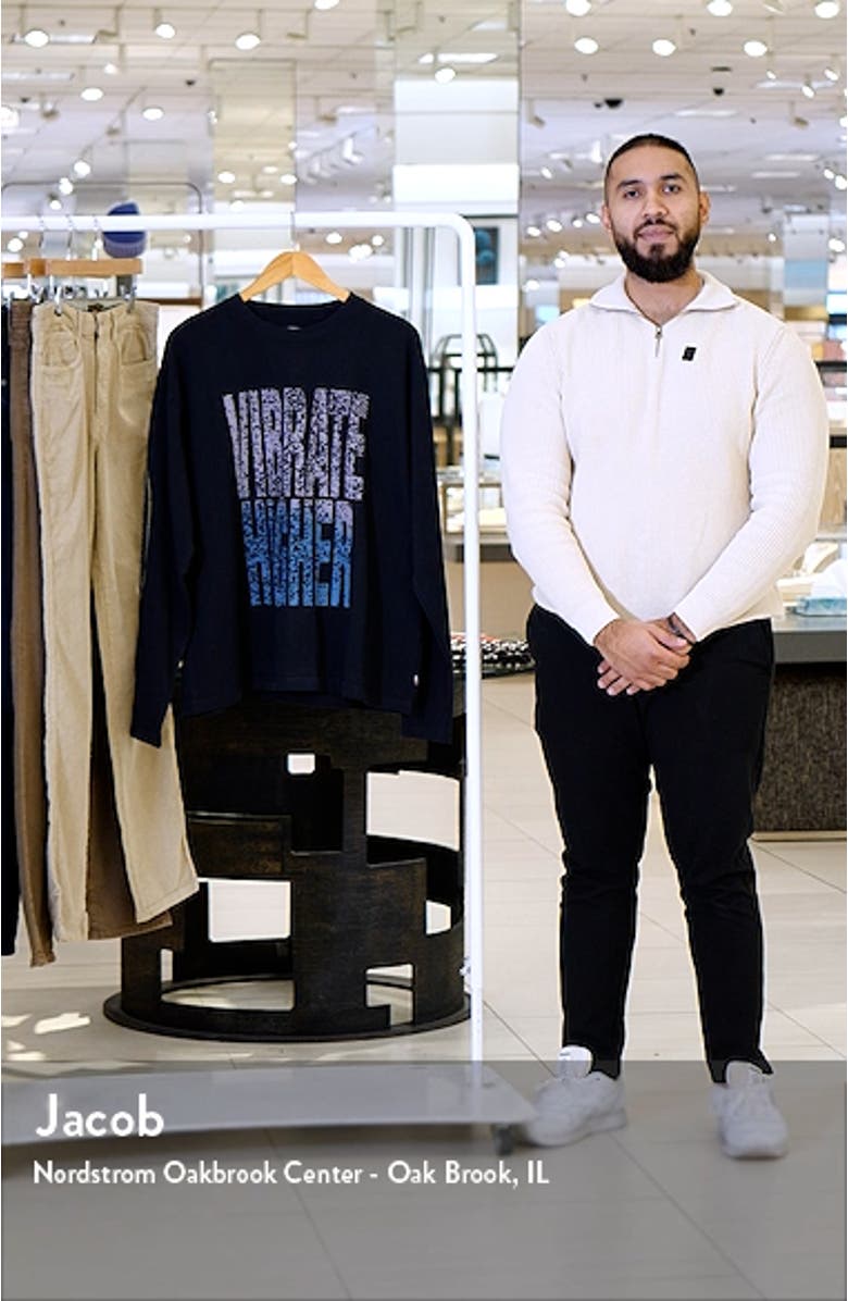 Vibrations Long Sleeve Cotton Graphic T-Shirt, sales video thumbnail