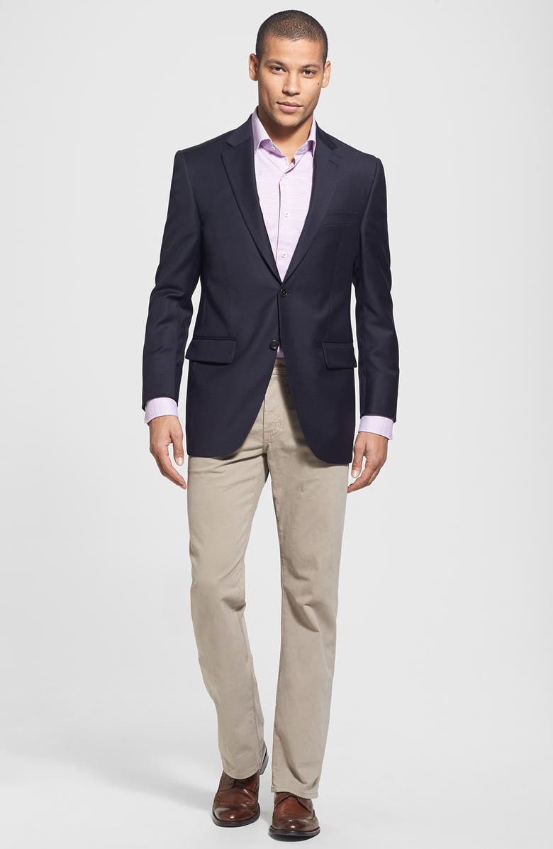 Peter Millar 'Flynn' Classic Fit Navy Wool Blazer, Alternate, color, 