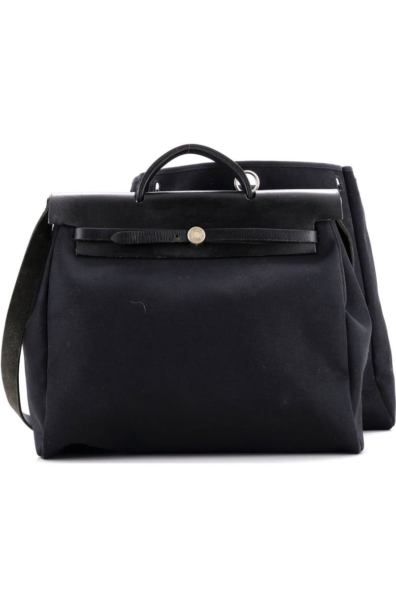 Pre-Owned Hermes Herbag Zip Leather and Toile 39, Alternate, color,