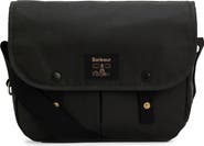 Barbour Field Riever Wax Cotton Crossbody Bag