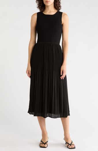 Mixed Media Midi Dress