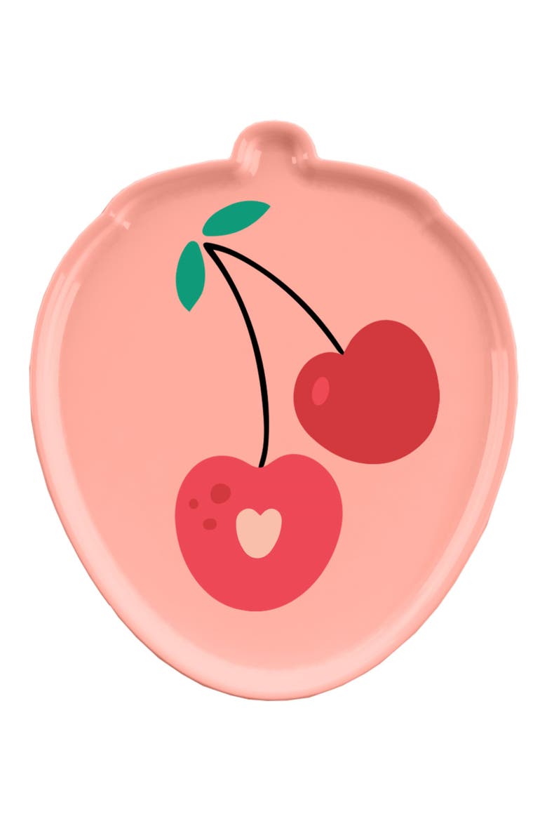 Kids' 4-Pack Fruit Plates, Alternate, color, CORAL