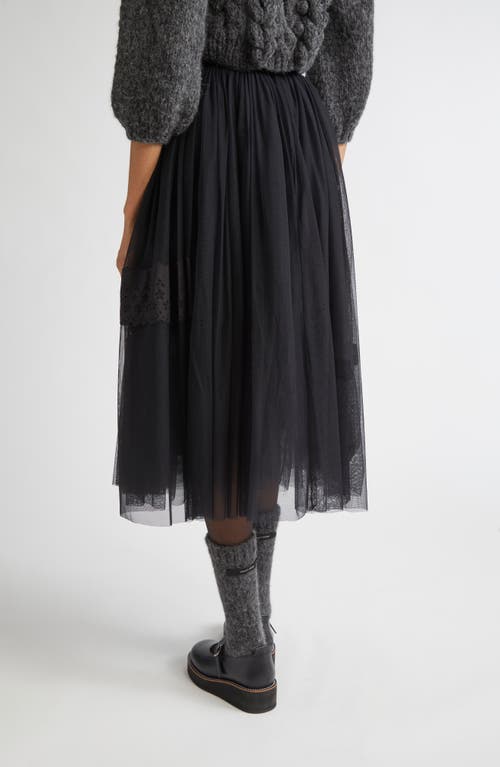 Meruert Tolegen Volume Tulle A-line Skirt In Black