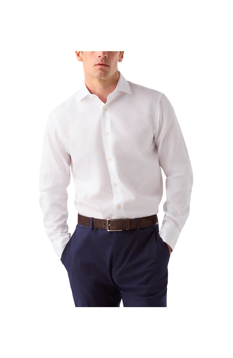 Robert Talbott Reynolds Hopsack Shirt in Classic Fit, Main, color, White