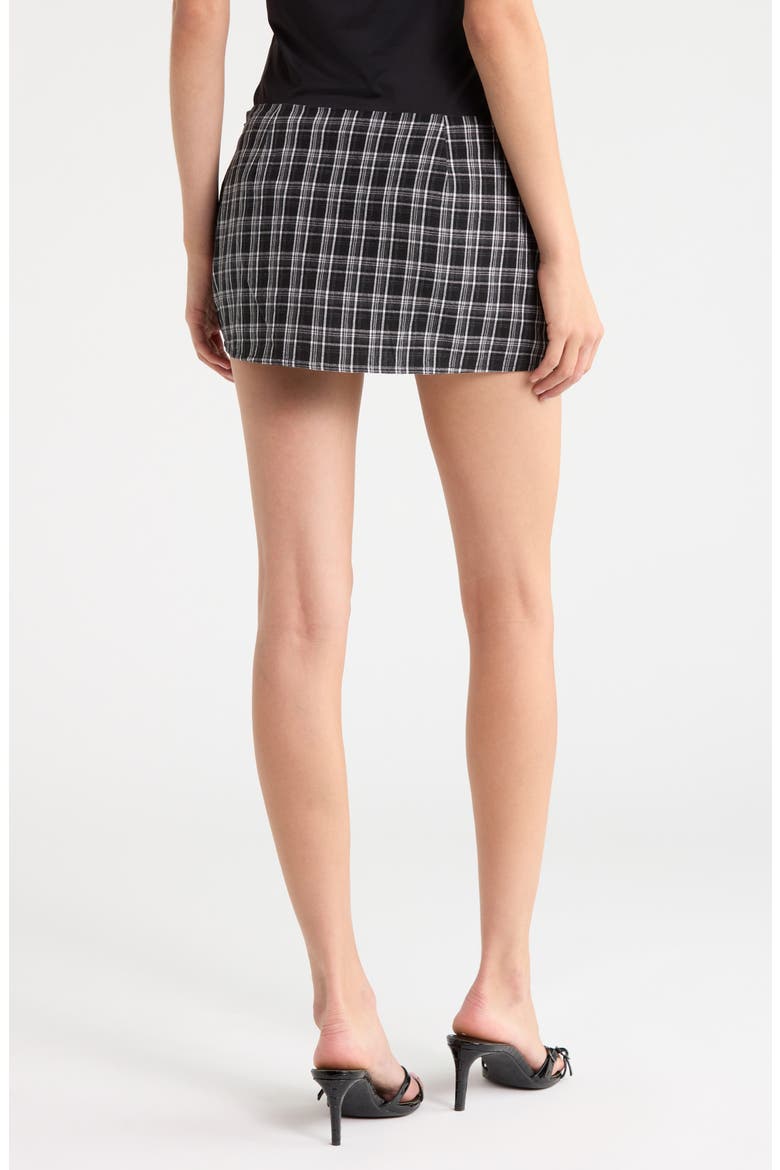 Sarielle Plaid Wrap Miniskort, Alternate, color, MULTI