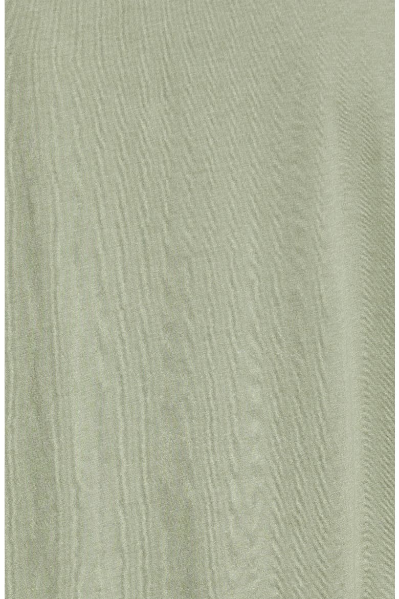 Flutter Sleeve V-Neck T-Shirt, Alternate, color, GREEN DUNE