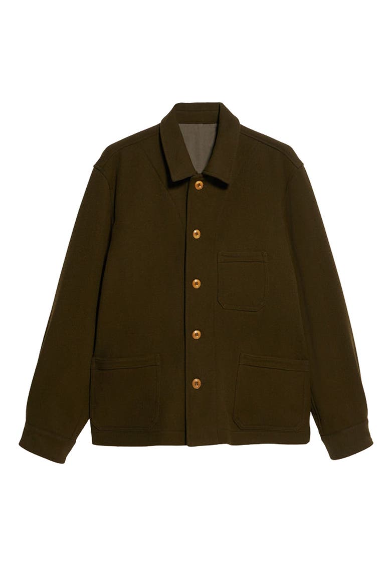 Seneca Wool Twill Jacket, Main, color, Military Green